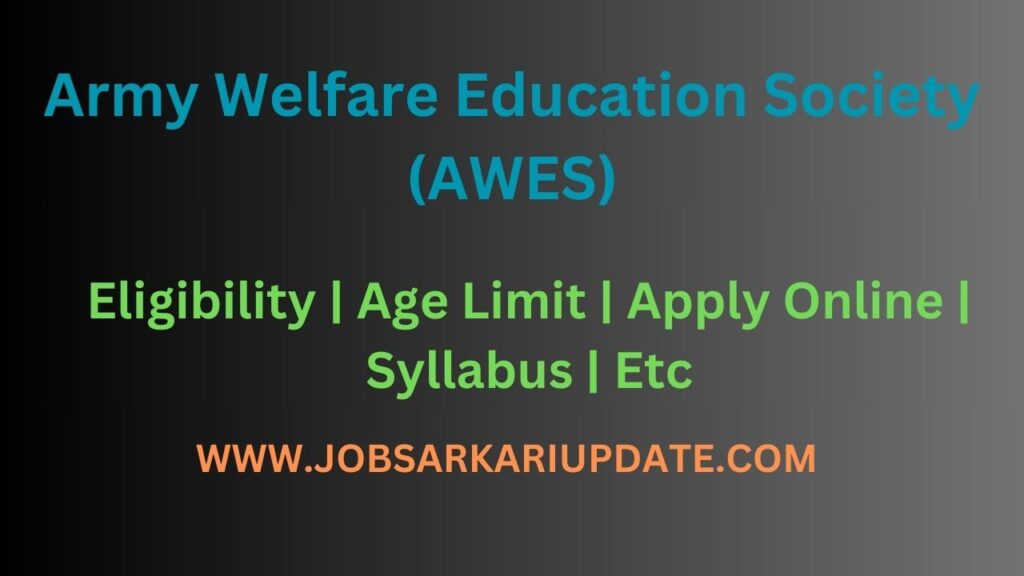 Awes Army School Admit Card