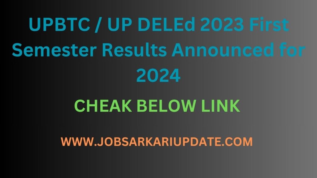 UPBTC / UP DELEd 2023 First Semester Results Announced for 2024