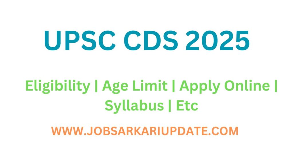 UPSC CDS 2025